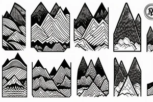 Mountains tattoo idea