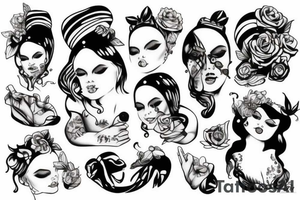 pudge in dress tattoo idea