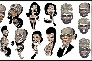 obama in dress tattoo idea