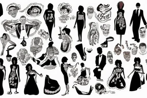 obama in dress tattoo idea