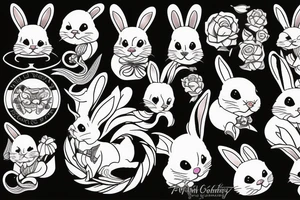 Evil bunny tattoo idea