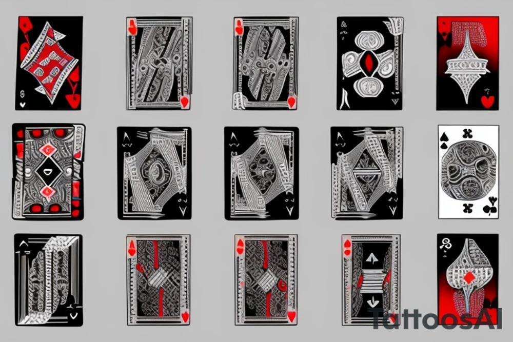 playing cards tattoo idea