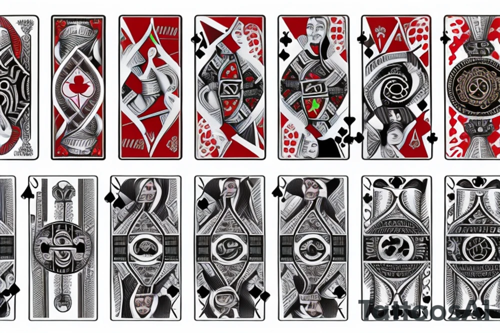 playing cards tattoo idea