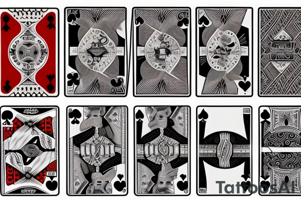 playing cards tattoo idea