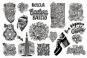 city of Barcelona tattoo idea