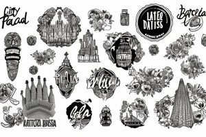 city of Barcelona tattoo idea
