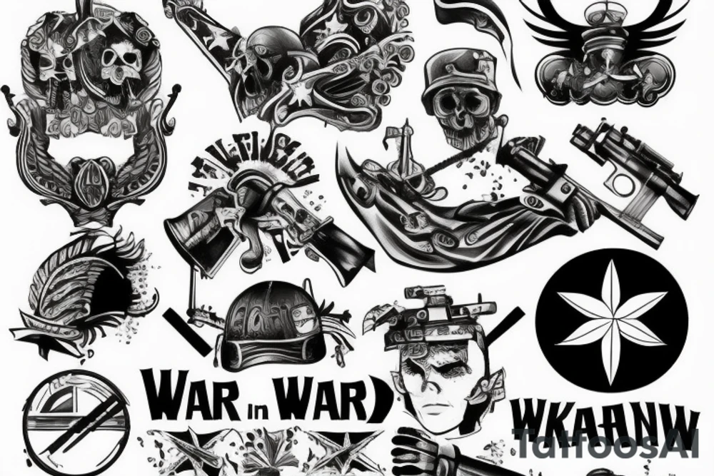 War in Ukraine tattoo idea