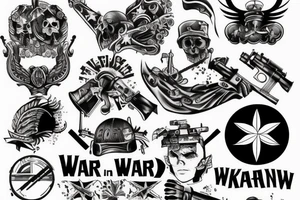 War in Ukraine tattoo idea