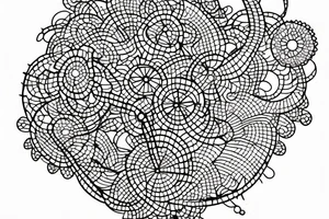 flowers mouse maze mind tattoo idea