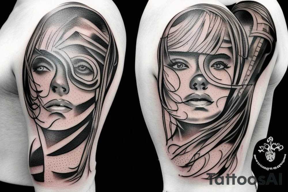 People on war tattoo idea