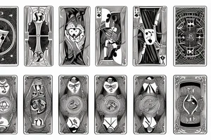 tarot and playing cards tattoo idea