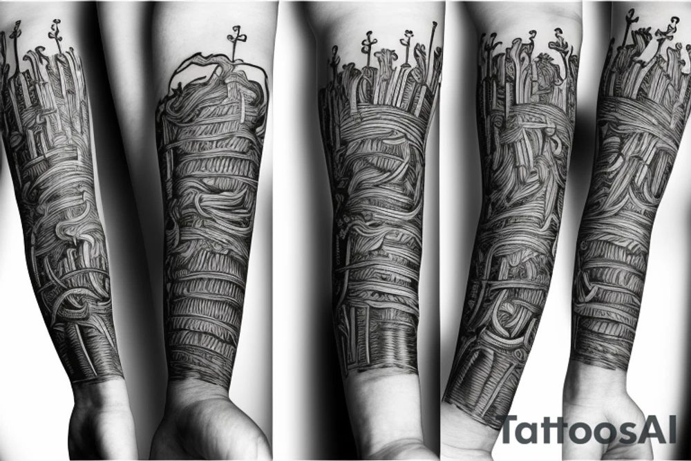 full hand centipede tattoo idea