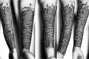 full hand centipede tattoo idea