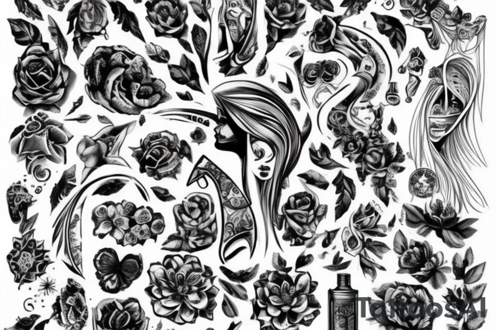 Связь между умершей мамой и дочерью tattoo idea