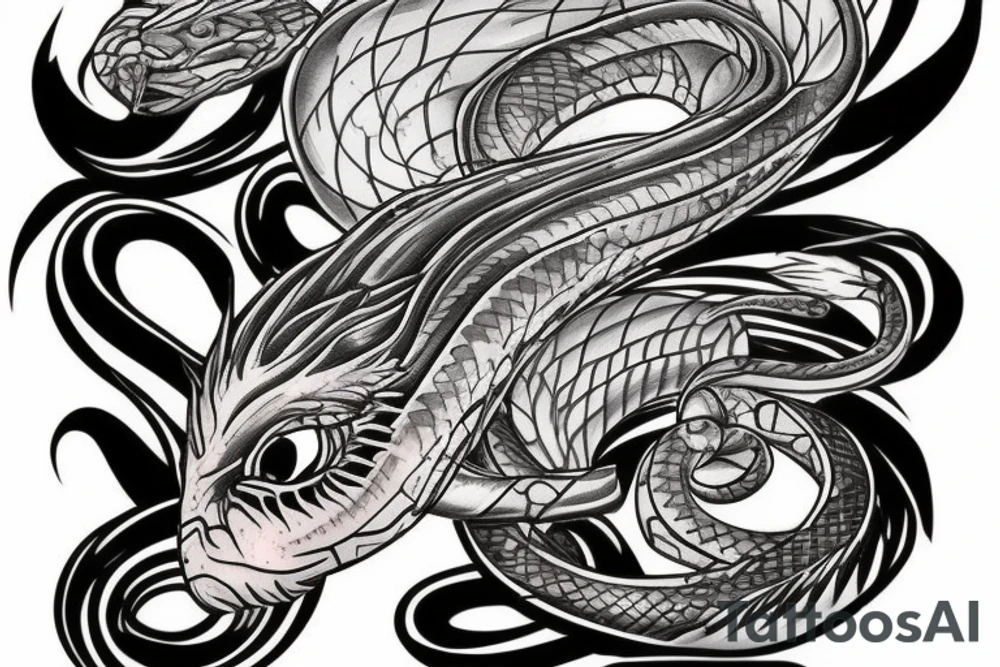 Fenix battle snake tattoo idea