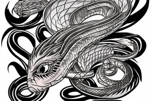 Fenix battle snake tattoo idea