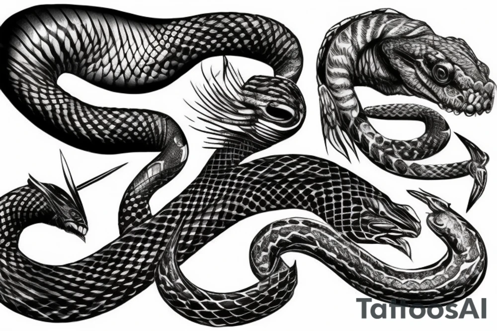 Fenix battle snake tattoo idea