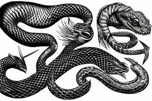 Fenix battle snake tattoo idea
