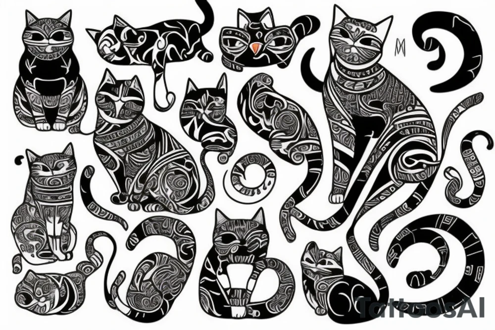 cat computer tattoo idea