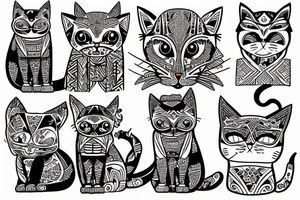 cat computer tattoo idea