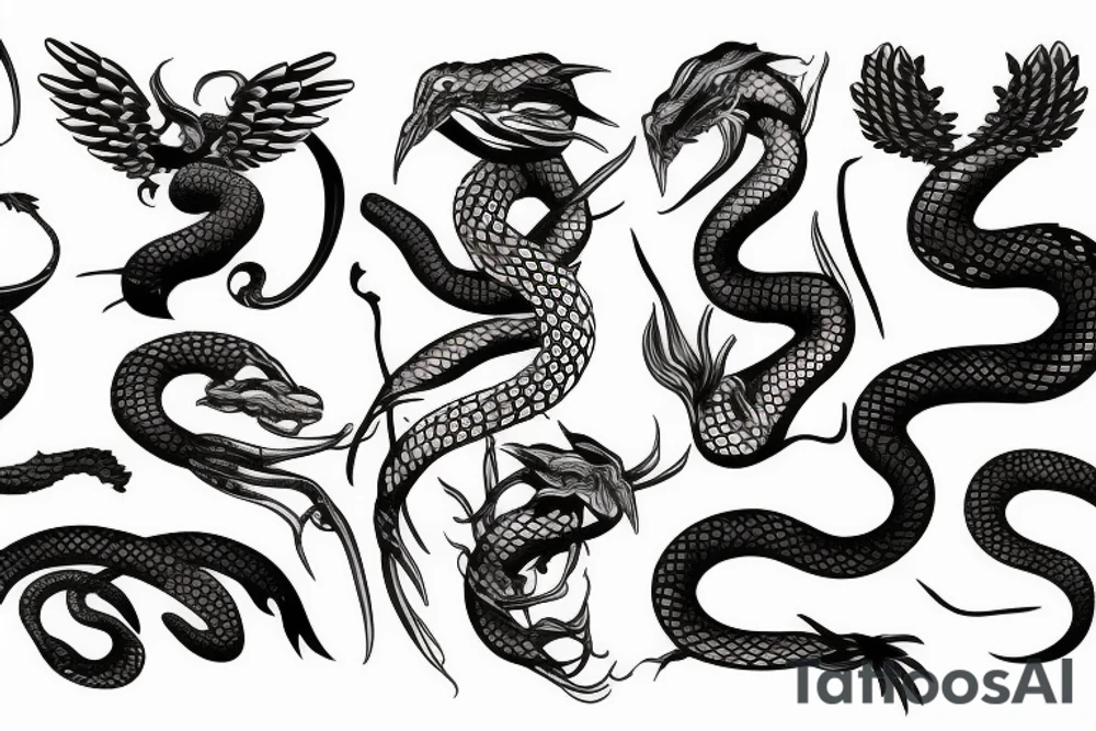 Fenix battle snake tattoo idea