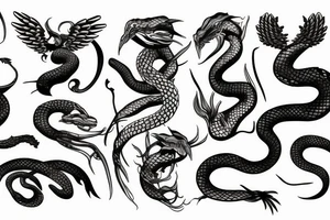 Fenix battle snake tattoo idea