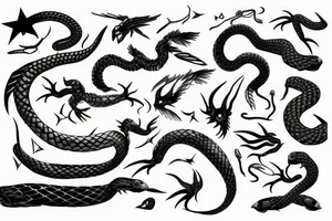 Fenix battle snake tattoo idea