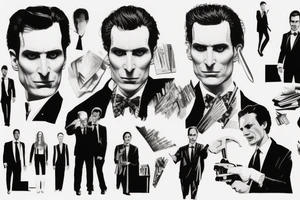 Based American Psycho Patrick Bateman tattoo idea