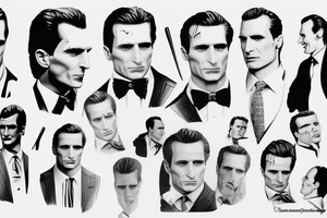 Based American Psycho Patrick Bateman tattoo idea