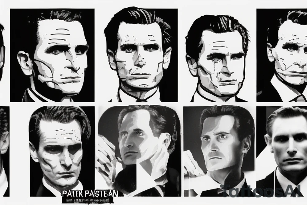 Based American Psycho Patrick Bateman tattoo idea