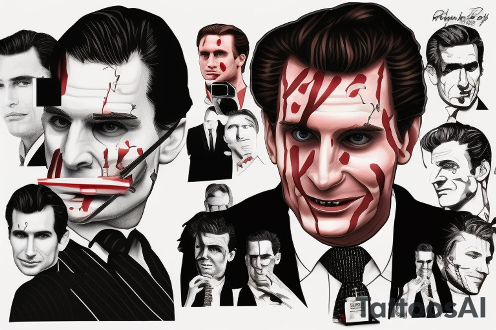 Based American Psycho Patrick Bateman tattoo idea
