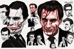 Based American Psycho Patrick Bateman tattoo idea
