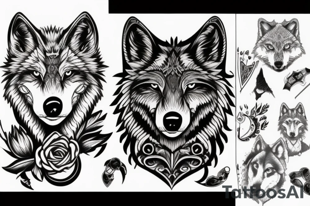 it wolf tattoo idea