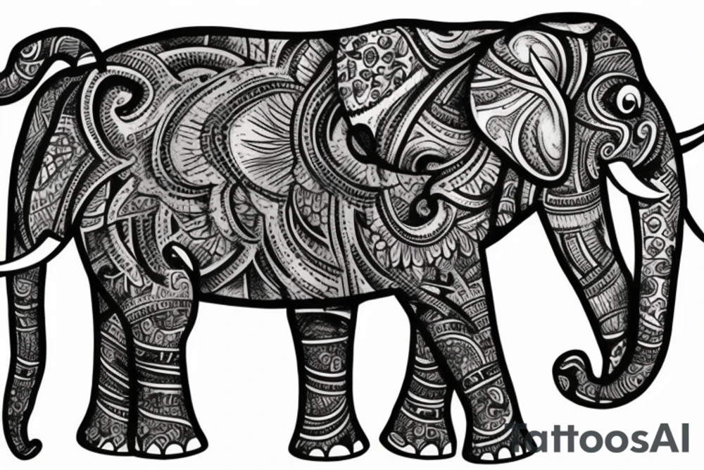 Elephant tattoo idea