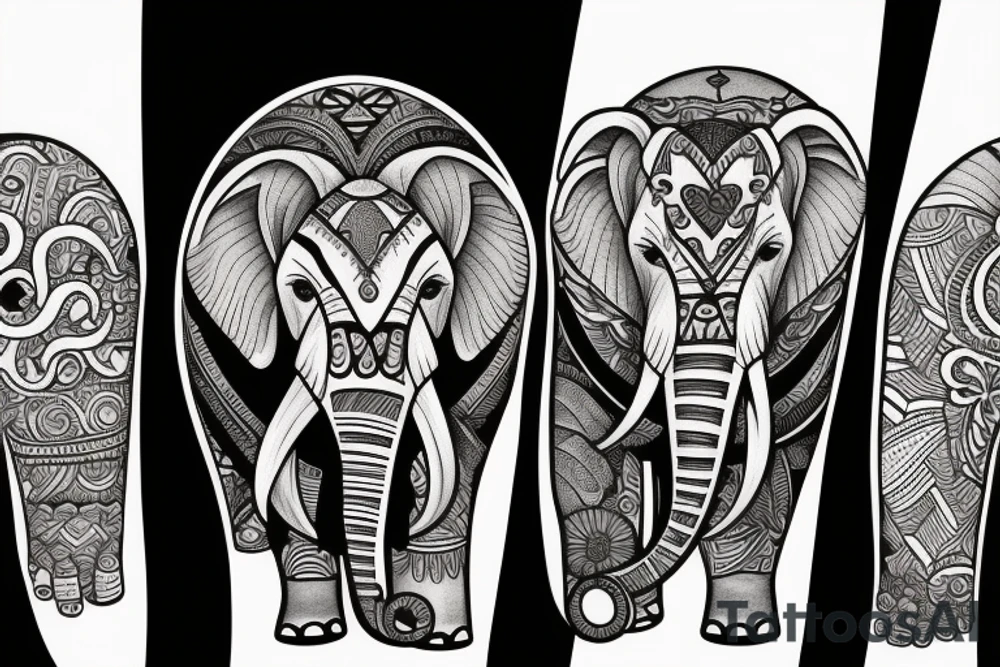 Elephant tattoo idea