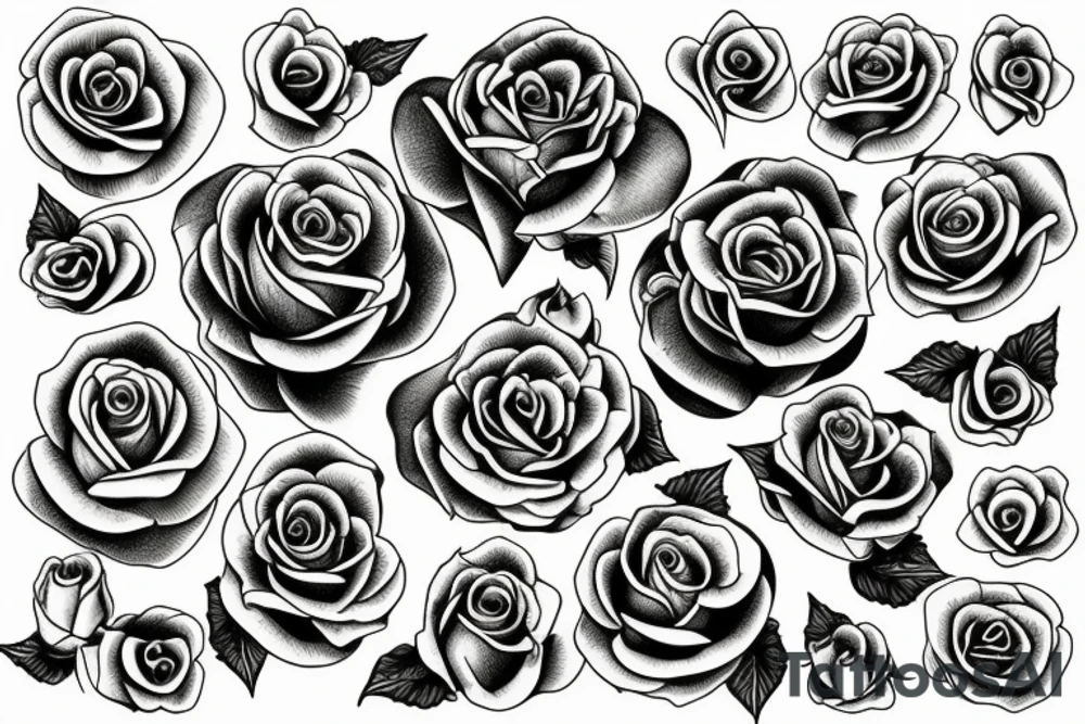 yellow rose tattoo idea