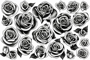 yellow rose tattoo idea