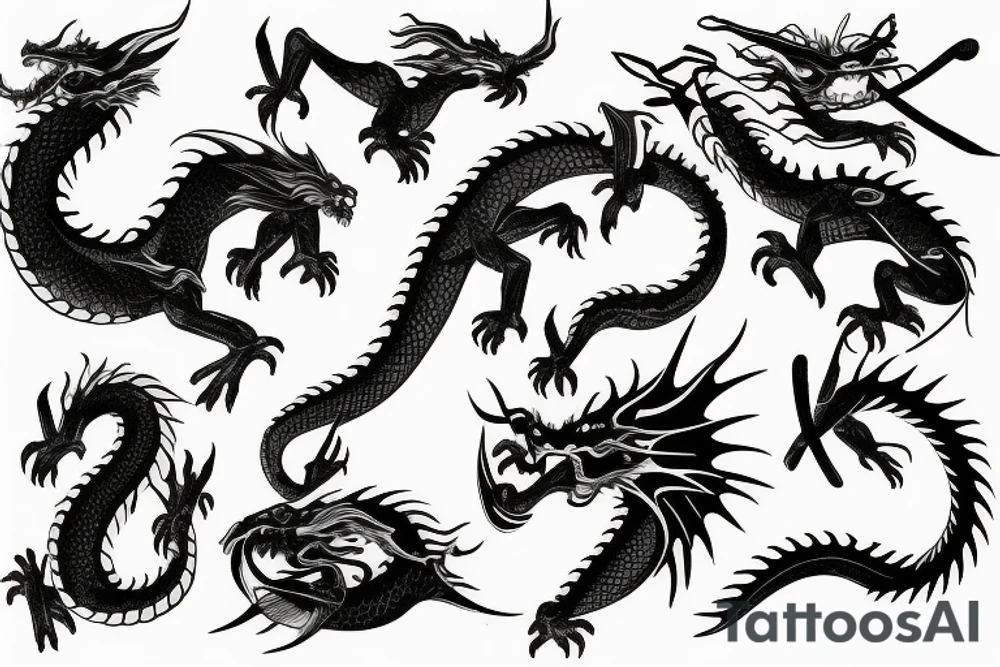 dragon tattoo idea
