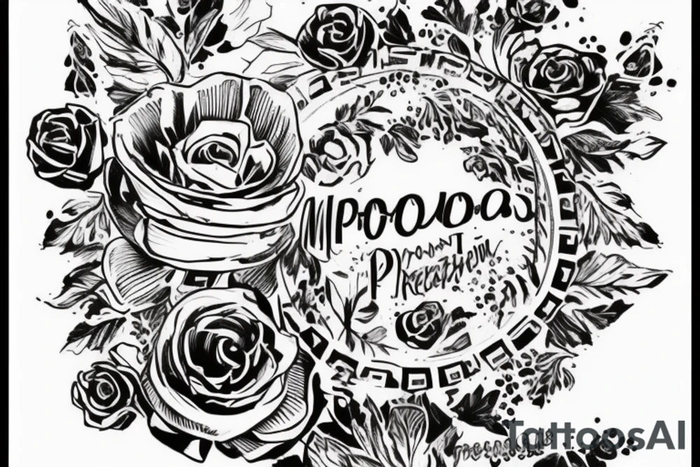 морской Якорь Роза компас Приключения романтика tattoo idea