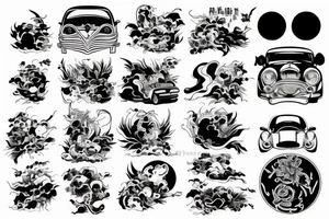 Japan car tattoo idea
