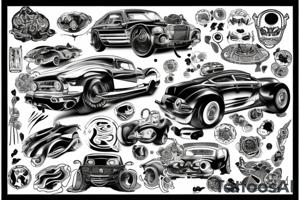 Japan car tattoo idea