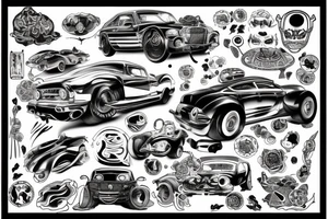Japan car tattoo idea