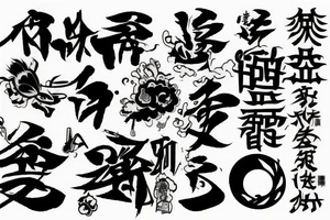 Japan text tattoo idea