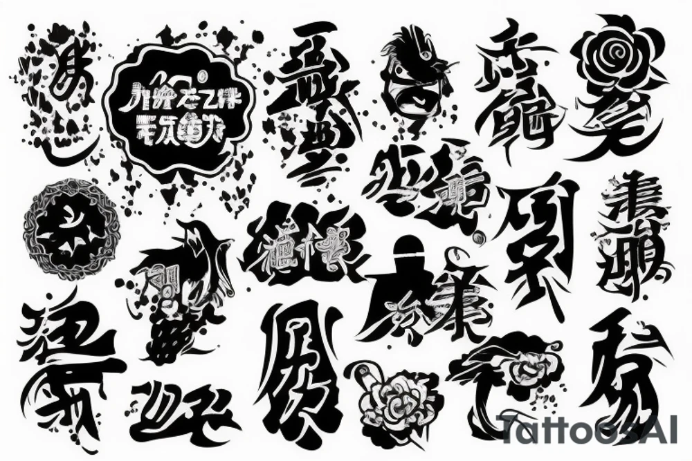 Japan text tattoo idea