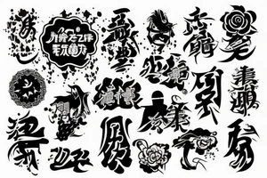 Japan text tattoo idea