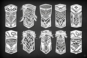 Vikings ornaments tattoo idea