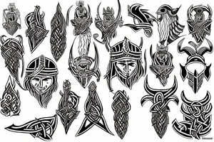 Vikings ornaments tattoo idea