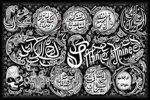 the inscription «everything is fine» in Arabic tattoo idea