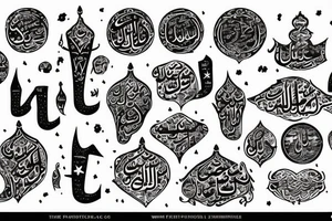 the inscription «everything is fine» in Arabic tattoo idea