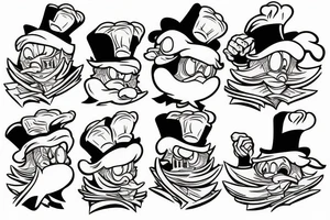 evil scrooge mcduck tattoo idea